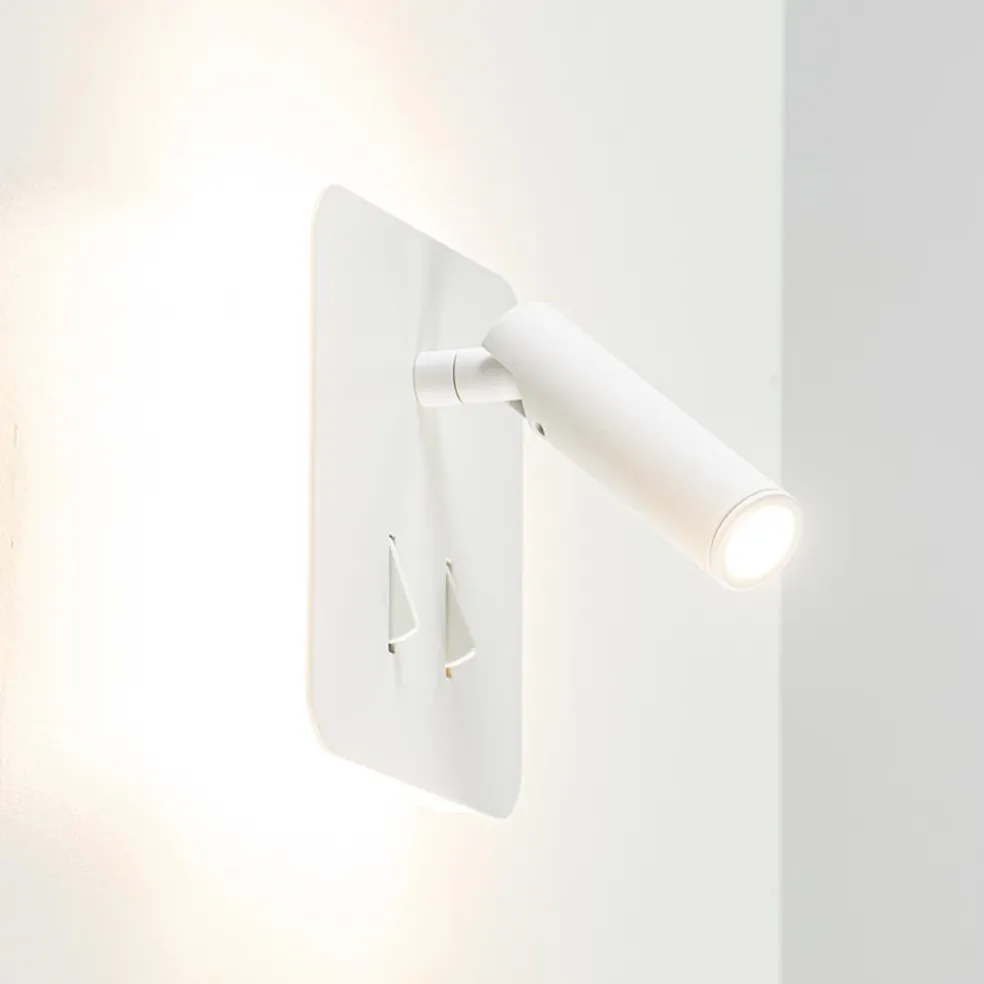 Clearance Straluma Witte wandlamp vierkant inclusief LED en spot