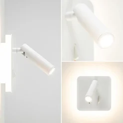 Clearance Straluma Witte wandlamp vierkant inclusief LED en spot