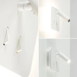 Clearance Straluma Witte wandlamp vierkant inclusief LED en spot