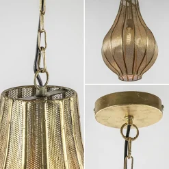 Best Sale Straluma XL Light & Living druppel hanglamp goud oosters Micha