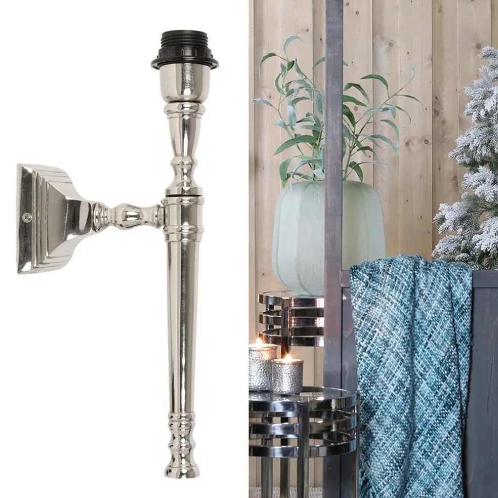 Fashion Straluma Zilveren wandlamp Delhi fakkel