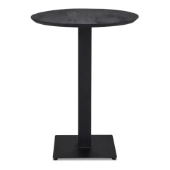 Fashion Straluma Zwart houten bartafel Ø80x105 cm