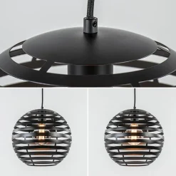 Cheap Straluma Zwart metalen hanglamp bol 30 cm