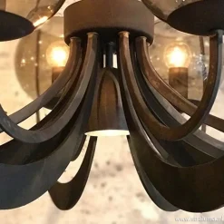 Flash Sale Straluma Zwart metalen hanglamp met smoke glas