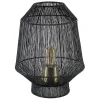 New Straluma Zwart metalen tafellamp Vitora met brons