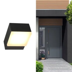 Clearance Straluma Zwarte buitenlamp wand inclusief LED