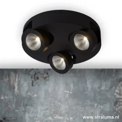Store Straluma Zwarte design plafondlamp LED
