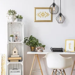 Store Straluma Zwarte draad hanglamp bol klein