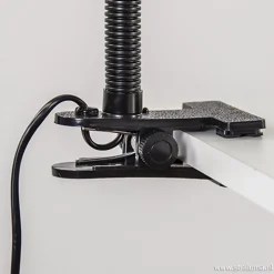 Discount Straluma Zwarte klemlamp/leeslamp voor bureau