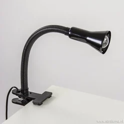 Discount Straluma Zwarte klemlamp/leeslamp voor bureau