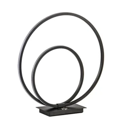 Outlet Straluma Zwarte LED tafellamp met touchdimmer