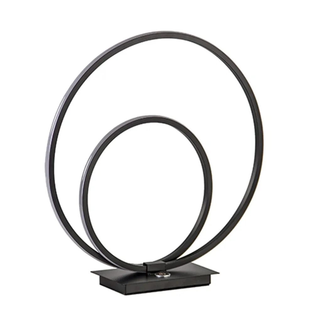 Outlet Straluma Zwarte LED tafellamp met touchdimmer