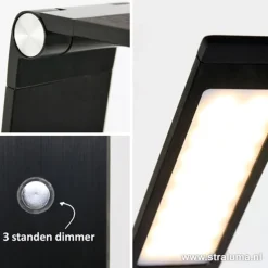Fashion Straluma Zwarte led vloerlamp met touchdimmer