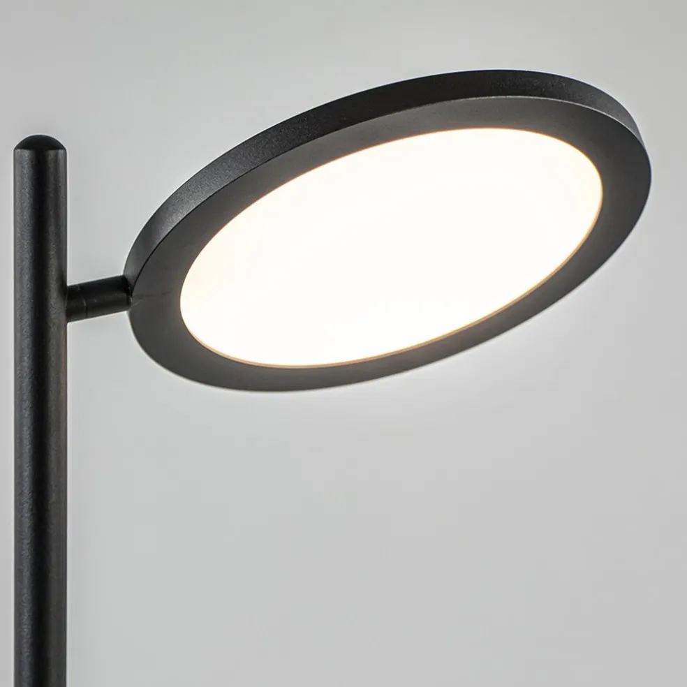 Best Straluma Zwarte LED vloerlamp 3-standen dimbaar