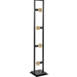 Flash Sale Straluma Zwarte metalen vloerlamp open frame