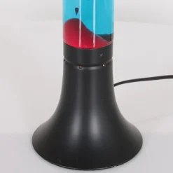 Shop Straluma Zwarte tafellamp lava blauw met rood