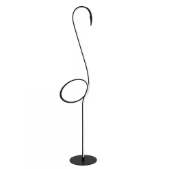 Hot Straluma Zwarte vloerlamp flamingo met LED RGB multicolor