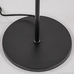 Fashion Straluma Zwarte vloerlamp met smoke glazen kap