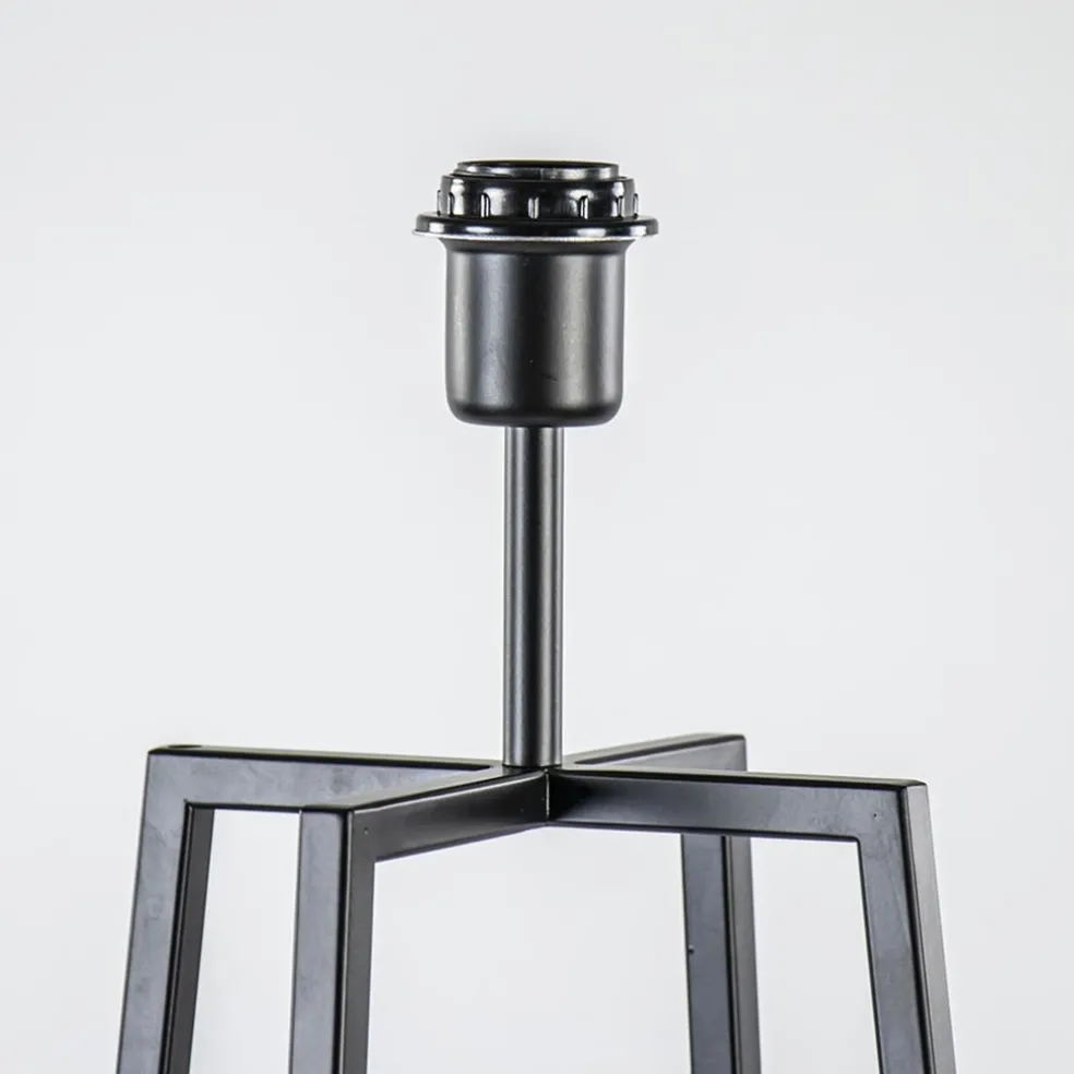 Discount Straluma Zwarte vloerlamp modern frame excl. kap
