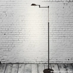 Fashion Straluma Zwarte vloerlamp-leeslamp LED dimbaar