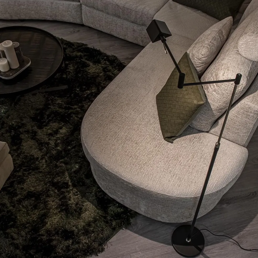 Fashion Straluma Zwarte vloerlamp-leeslamp LED dimbaar