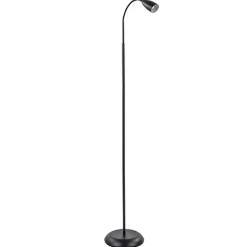 Store Straluma Zwarte vloer/leeslamp touch dimbaar