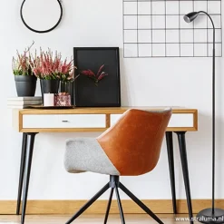 Store Straluma Zwarte vloer/leeslamp touch dimbaar