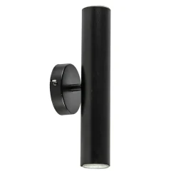 Shop Straluma Zwarte wandlamp up+down cilinder GU10