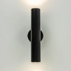 Shop Straluma Zwarte wandlamp up+down cilinder GU10
